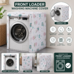 Front loader washing machine cover