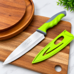 kitchen knife with safety cover